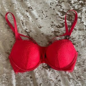 Push Up Bra with Strappy Detail